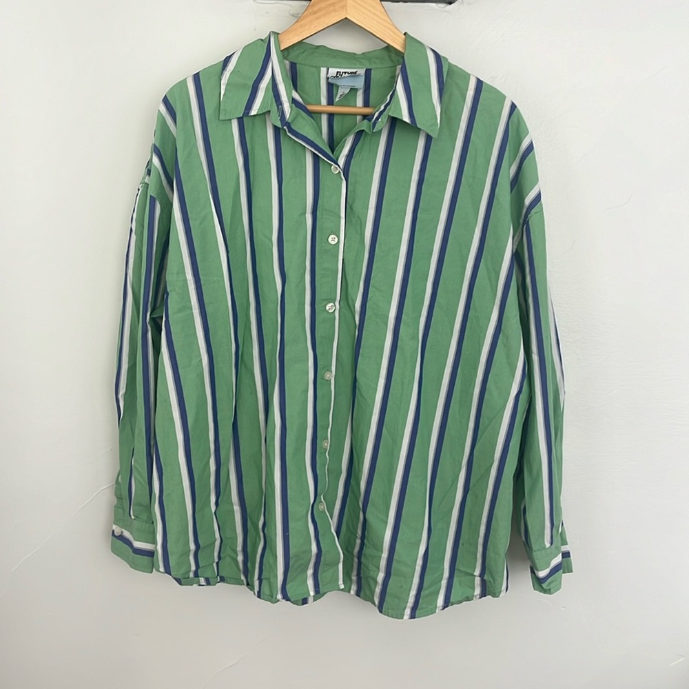 Boyfriend baggy button up